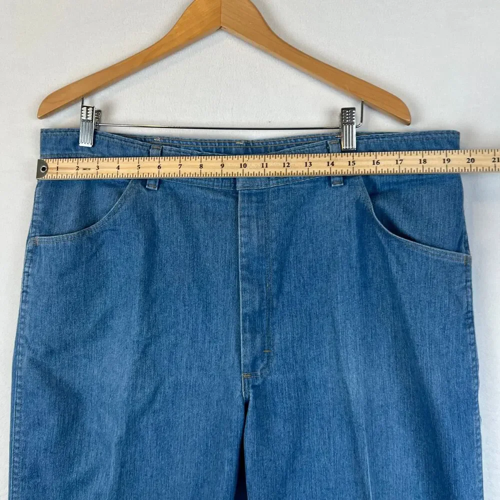 Vtg Wrangler Jeans VF Jeanswear Mens 40x32 Denim Pants‎ Jeans Light Wash 70s